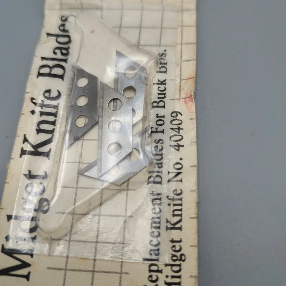 VTG‎ Utility 4 Replacement Blades 3 hole for Buck Bros Midget Mini Knife 40409